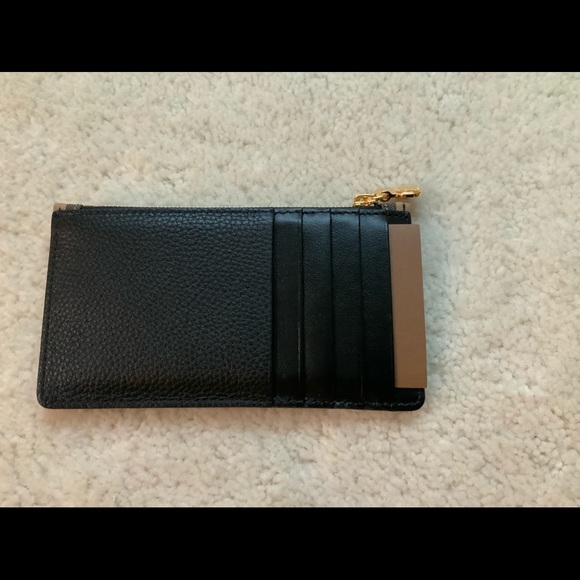 BURBERRY SOMERSET VINTAGE CHECK ZIP CARD HOLDER